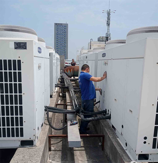 宁江中央空调制热和不制冷系统维修方法